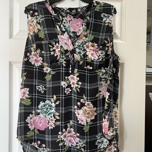 Sleeveless, Floral Torrid Blouse